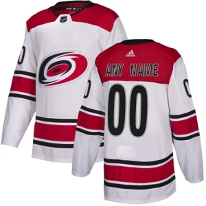 NHL Carolina Hurricanes Customized Away White Authentic