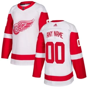 NHL Detroit Red Wings Customized Away White Authentic