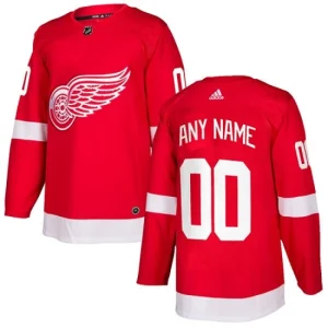 NHL Detroit Red Wings Customized Home Red Authentic