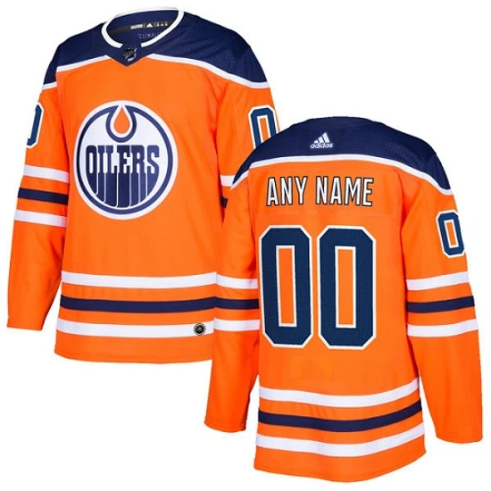 NHL Edmonton Oilers Customized Home Orange Authentic