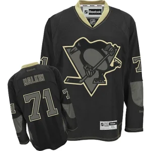 NHL Evgeni Malkin Authentic Mens Black Ice - Reebok Pittsburgh Penguins 71