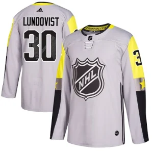 NHL Henrik Lundqvist Authentic Mens Gray - New York Rangers 30 2018 All-Star Metro Division