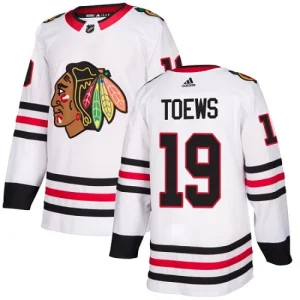 NHL Jonathan Toews Authentic Mens White - Chicago Blackhawks 19 Away