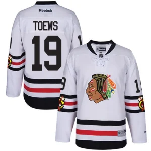 NHL Jonathan Toews Authentic Mens White - Reebok Chicago Blackhawks 19 2017 Winter Classic