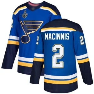 NHL Mens St. Louis Blues 2 Al MacInnis Blue Home 2019 Stanley Cup