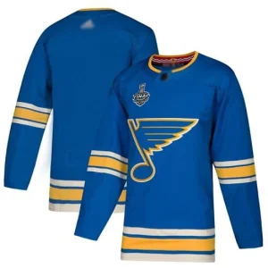 NHL Mens St. Louis Blues Blank Blue Alternate 2019 Stanley Cup Final