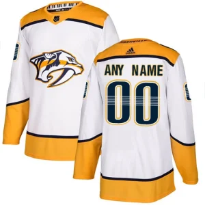 NHL Nashville Predators Customized Away White Authentic