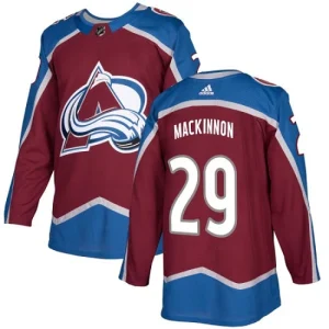 NHL Nathan MacKinnon Authentic Mens Burgundy Red - Colorado Avalanche 29 Home