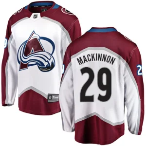 NHL Nathan MacKinnon Breakaway Mens White - Fanatics Branded Colorado Avalanche 29 Away