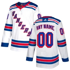 NHL New York Rangers Customized Away White Authentic