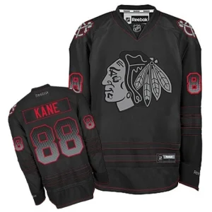 NHL Patrick Kane Authentic Mens Black - Reebok Chicago Blackhawks 88 Accelerator