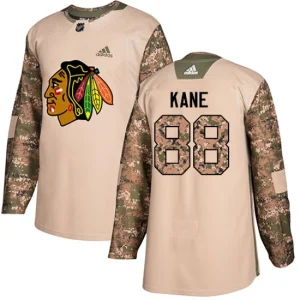 NHL Patrick Kane Authentic Mens Camo - Chicago Blackhawks 88 Veterans Day Practice