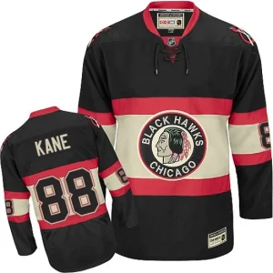 NHL Patrick Kane Authentic Throwback Mens Black - CCM Chicago Blackhawks 88 Third