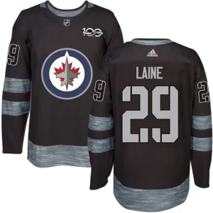 NHL Patrik Laine Authentic Mens Black - Winnipeg Jets 29 1917-2017 100th Anniversary