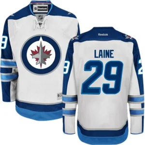 NHL Patrik Laine Authentic Mens White - Reebok Winnipeg Jets 29 Away