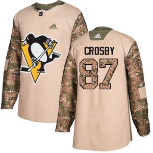 NHL Sidney Crosby Authentic Mens Camo - Pittsburgh Penguins 87 Veterans Day Practice