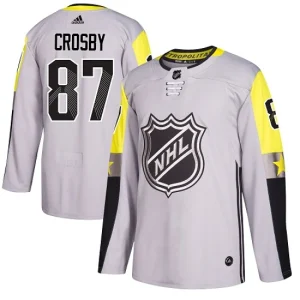 NHL Sidney Crosby Authentic Mens Gray - Pittsburgh Penguins 87 2018 All-Star Metro Division