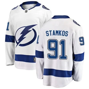 NHL Steven Stamkos Breakaway Mens White - Fanatics Branded Tampa Bay Lightning 91 Away