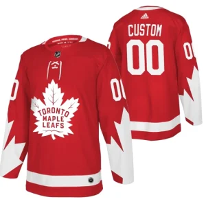 NHL Toronto Maple Leafs Customized Alternate Red