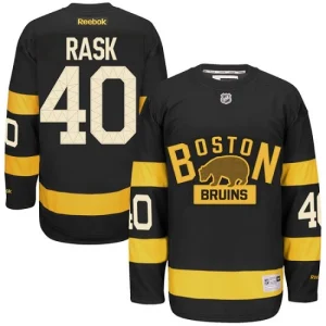 NHL Tuukka Rask Authentic Mens Black - Reebok Boston Bruins 40 Winter Classic