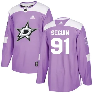 NHL Tyler Seguin Authentic Mens Purple - Dallas Stars 91 Fights Cancer Practice