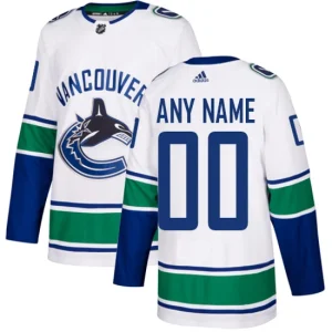 NHL Vancouver Canucks Customized Away White Authentic