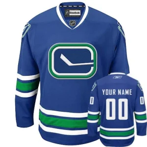 NHL Vancouver Canucks Customized Reebok New Third Royal Blue Authentic