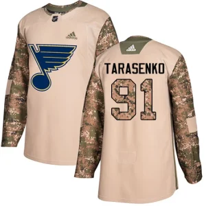 NHL Vladimir Tarasenko Authentic Mens Camo - St. Louis Blues 91 Veterans Day Practice