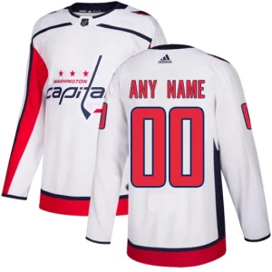 NHL Washington Capitals Customized White Away Authentic