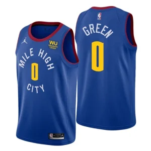 NO. 0 JaMychal Green Denver Nuggets Swingman Royal Jersey Statement Edition