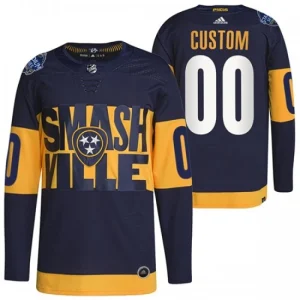 Nashville Predators Custom Adidas 2022 Stadium Series Authentic Mens NHL Jersey