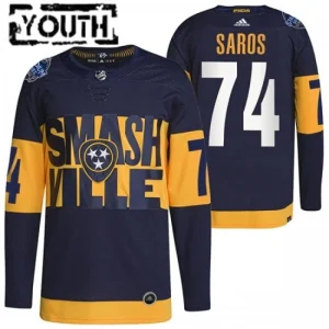 Nashville Predators Juuse Saros 74 2022 Stadium Series Authentic - Kids