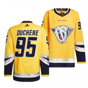 Nashville Predators Matt Duchene 95 2022-23 Yellow Reverse Retro 2.0 Authentic - Men