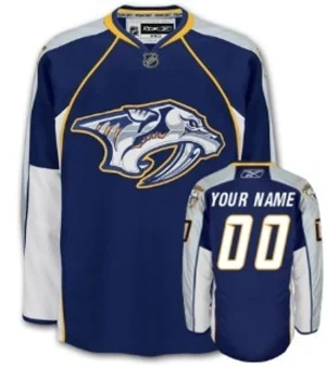 Nashville Predators Reebok Customized Blue Jersey