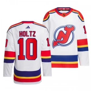 New Jersey Devils Alexander Holtz 10 2022-23 White Reverse Retro 2.0 Authentic - Men