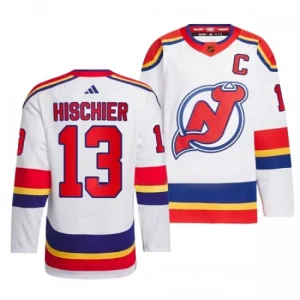 New Jersey Devils Nico Hischier 13 2022-23 White Reverse Retro 2.0 Authentic - Men