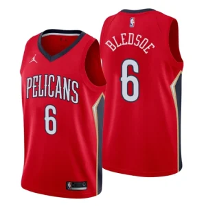 New Orleans Pelicans 6 Nickeil Alexander-Walker Swingman Red Jersey Statement Edition 2020-21