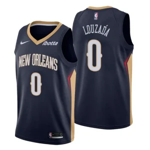 New Orleans Pelicans Icon Edition 0 Didi Louzada Navy Jersey Swingman