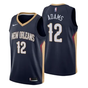 New Orleans Pelicans Icon Edition Jersey No.12 Steven Adams Navy