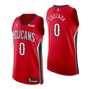 New Orleans Pelicans Jersey No. 0 Didi Louzada Authentic Red