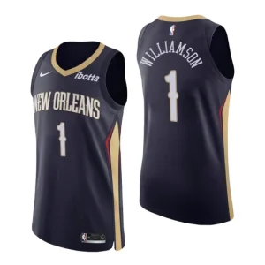 New Orleans Pelicans Jersey No. 1 Zion Williamson Authentic Navy