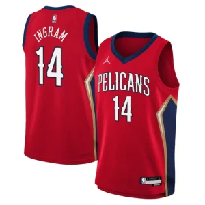 New Orleans Pelicans Jordan Statement Edition Swingman Jersey 22 - Red - Brandon Ingram - Youth