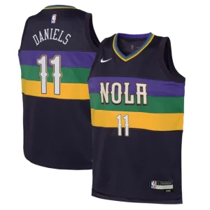 New Orleans Pelicans Nike City Edition Swingman Jersey 22 - Purple - Dyson Daniels - Youth