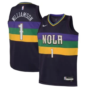 New Orleans Pelicans Nike City Edition Swingman Jersey 22 - Purple - Zion Williamson - Youth