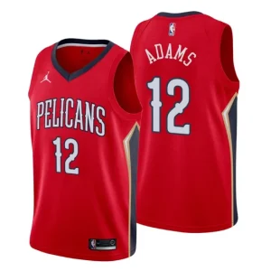 New Orleans Pelicans Statement Edition Jersey No.12 Steven Adams Red