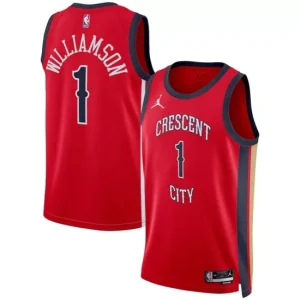 New Orleans Pelicans Zion Williamson 1 Swingman NBA Jersey - Statement Edition 2023 24