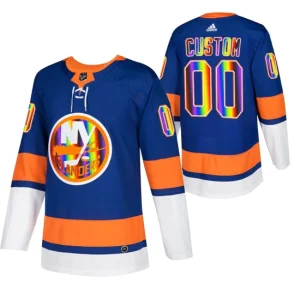 New York Islanders Custom Pride Night 2022 Royal 00 Jersey HockeyIsForEveryone