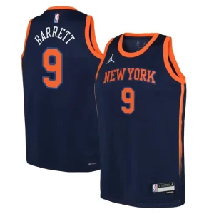 New York Knicks Jordan Statement Edition Swingman Jersey 22 - Navy - RJ Barrett - Youth