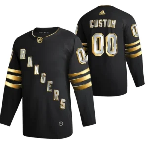 New York Rangers Custom Black 2021 Golden Edition Limited Authentic