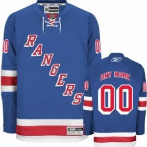 New York Rangers Reebok Customized Light Blue Jersey